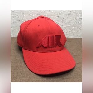 Nike Air 643 Monochrome Red One Size Fitted Trucker Hat Rainbow Checkered Lining